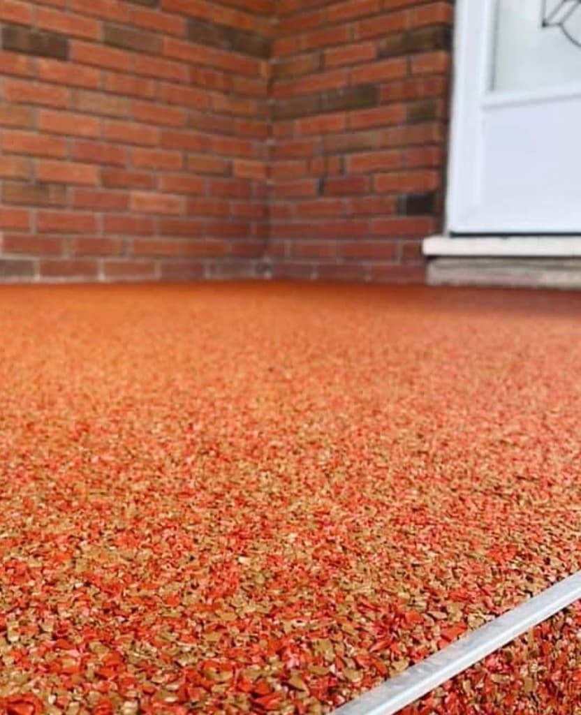 Porch rubber safety surface
