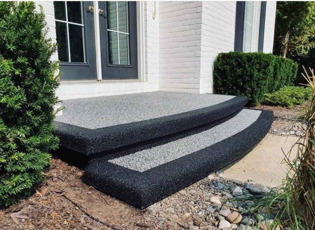 Stairway rubber resurfacing